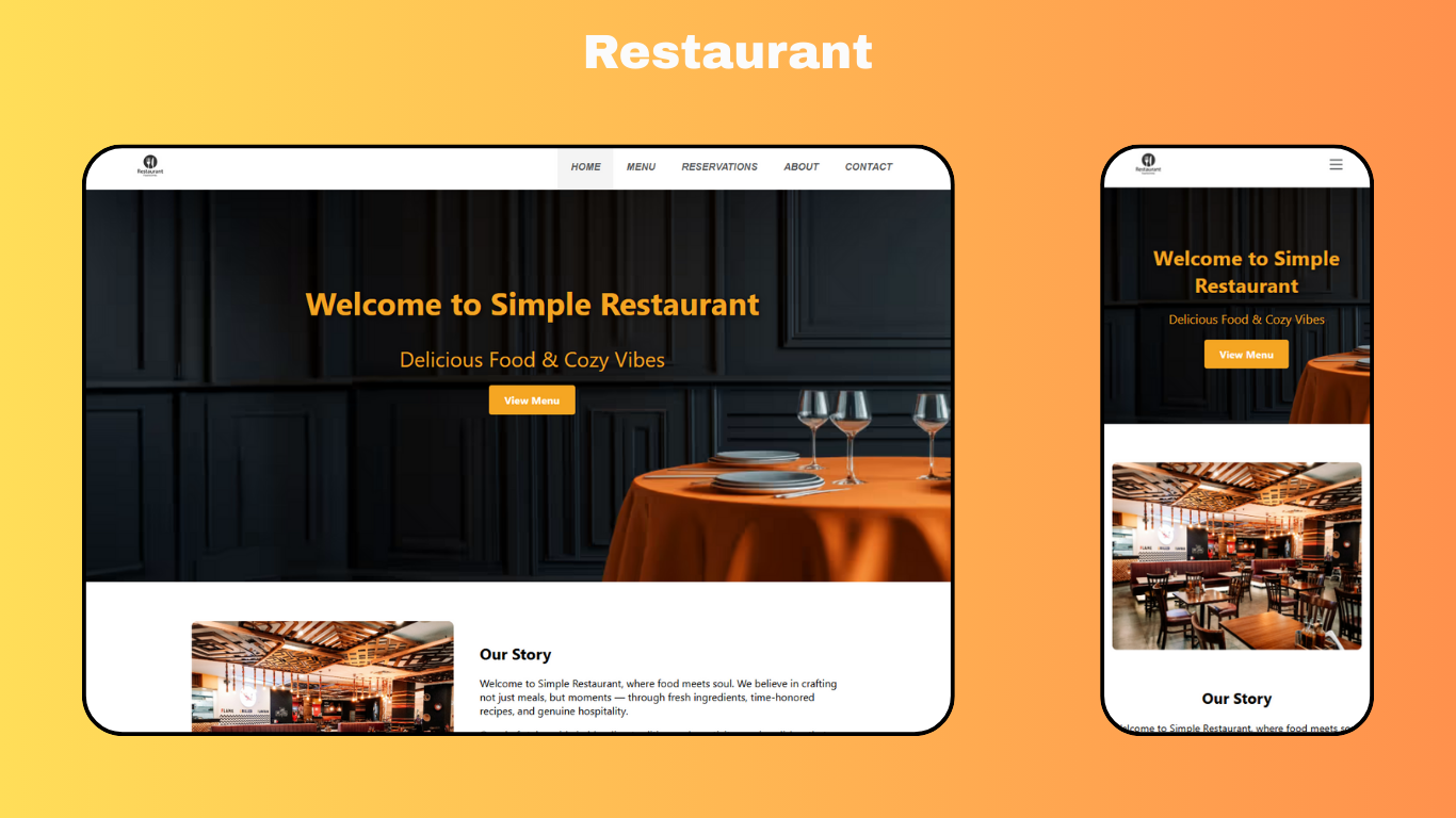 Restaurant Dashboard